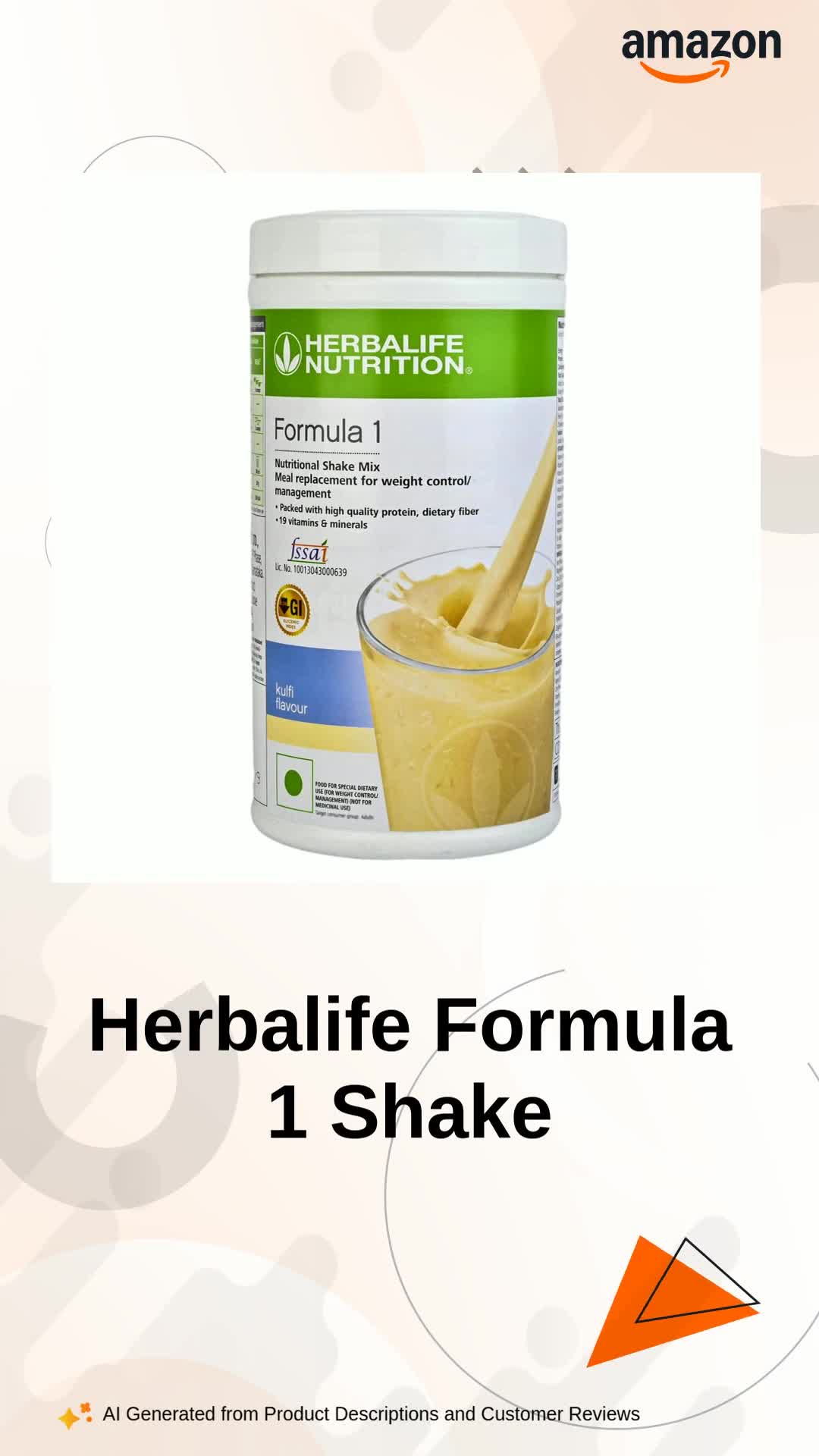 HERBALIFE Formula 1 Shake & Protein Nutrition Drink Pack